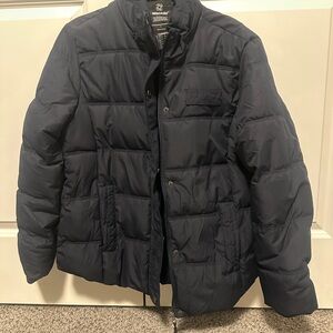 NWOT Men's Navy Blue Puffer Winter Jacket
